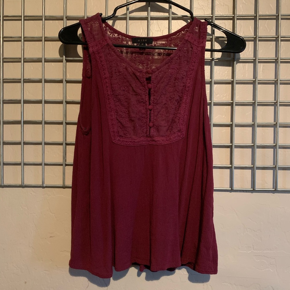 Maroon top